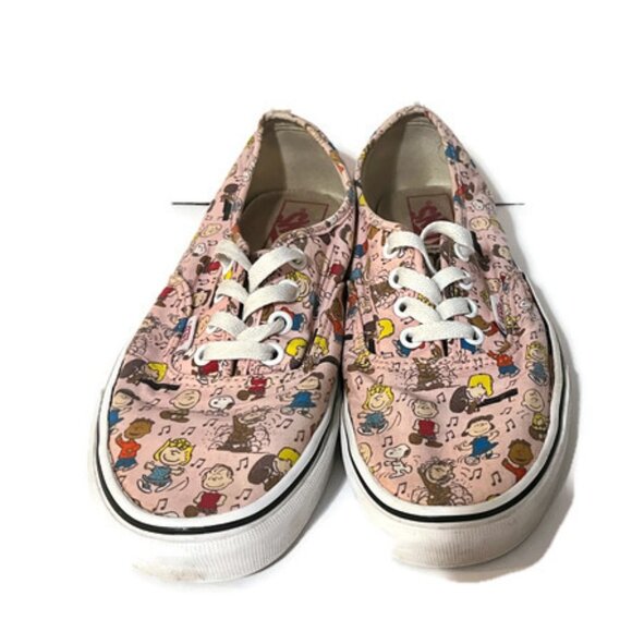 Rare VANS Off The Wall 2017 Peanuts Gang Shoes Women Size 7.5 Men 6 Pink Snoopy - Picture 5 of 8